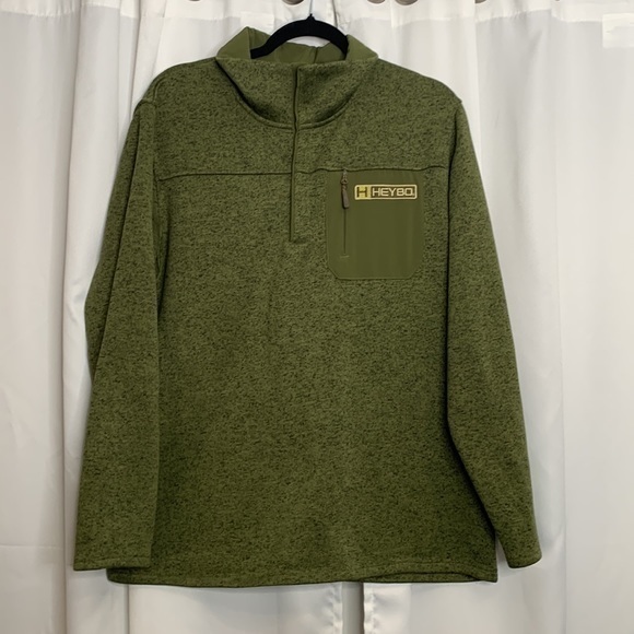 Hey Bo Men Green Sweater Size Medium‎ - Picture 2 of 9